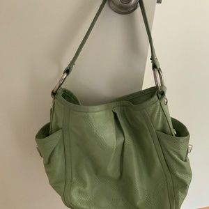 Coach hobo lime green bag